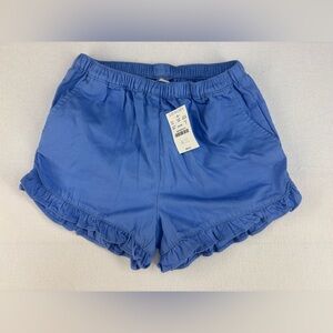 NWT Crewcuts Blue High Waist Ruffle Shorts